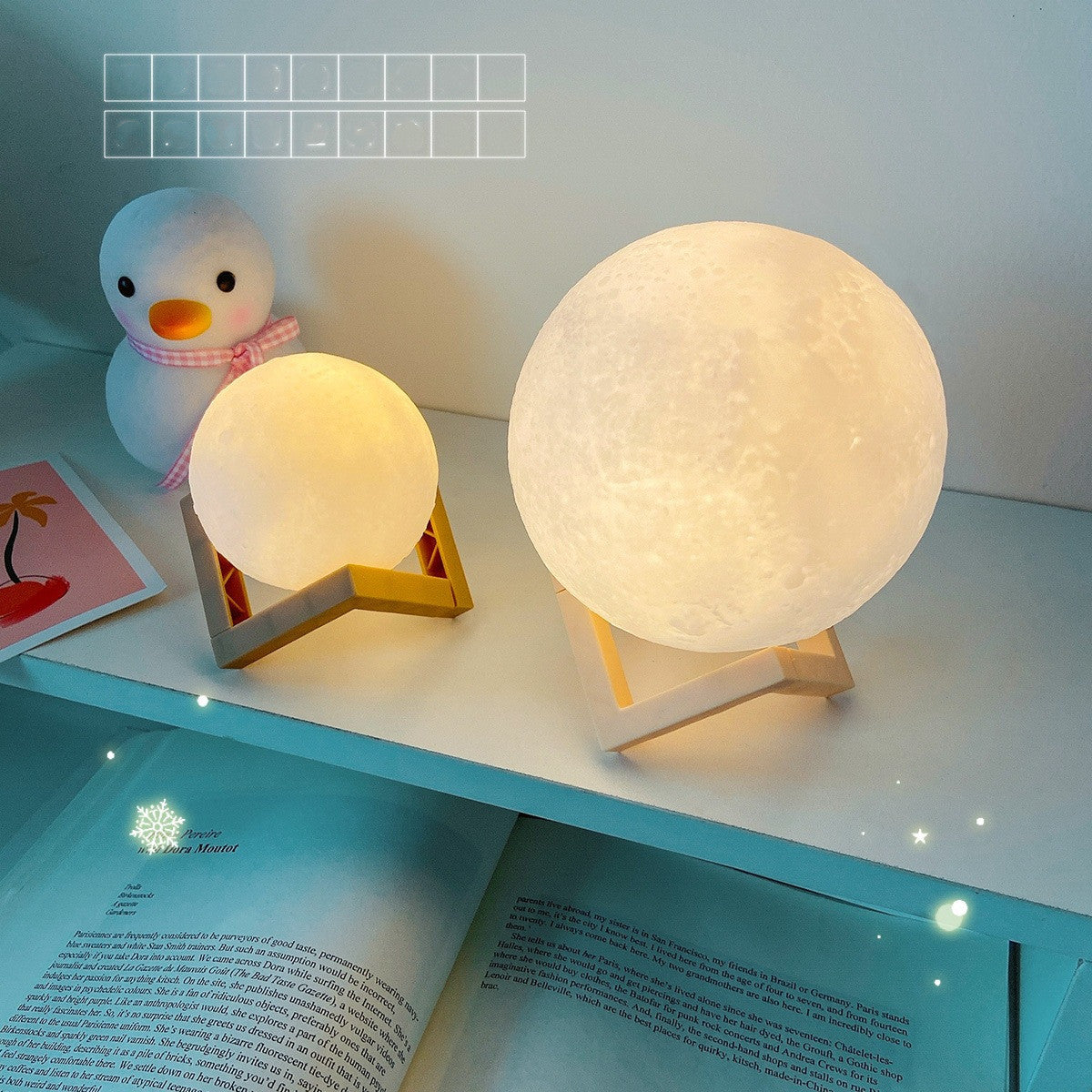 3D Moon Lamp – LED Night Light for Bedroom Décor & Unique Birthday Gift