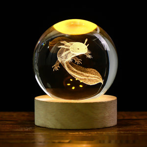 3D Planetary Crystal Ball Lamp – Lifelike Milky Way Projection with Advanced Cutting Technology