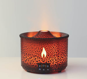 Volcano Flame Essential Oil Diffuser - Creative Aromatherapy Humidifier with LED Light