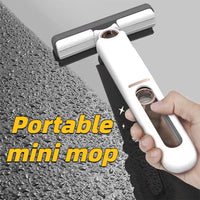 Portable Self-Squeeze Mini Mop – Strong Absorbent Multi-Surface Cleaner