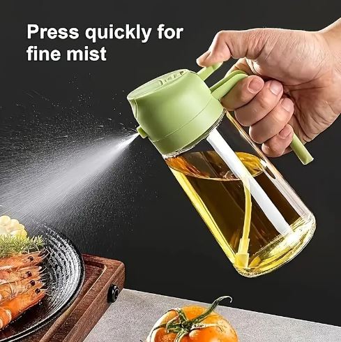 Multifunctional Oil Sprayer & Dispenser – Ideal for Grilling, Baking, and Salad Dressing